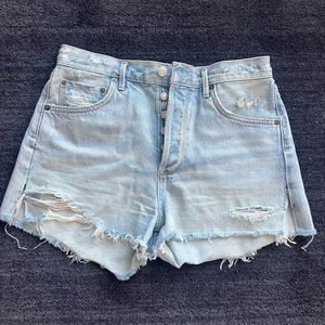 AGOLDE Distressed Denim Shorts size 28